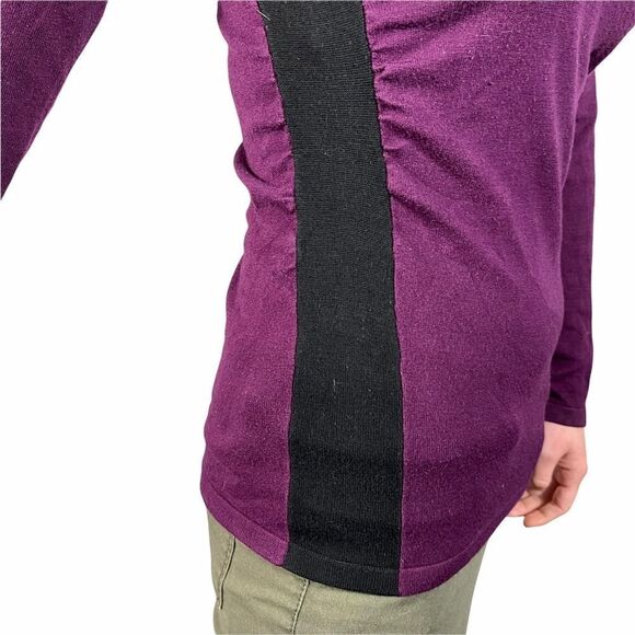 Maruices Plum Cowl Neck Long Sleeve Top - Picture 6 of 6